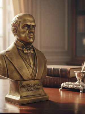 Busto Colección Sarmiento 15cm Impre3d Pla