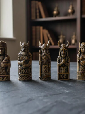 Combo 5 Mini Estatuillas Nórdicas 3d