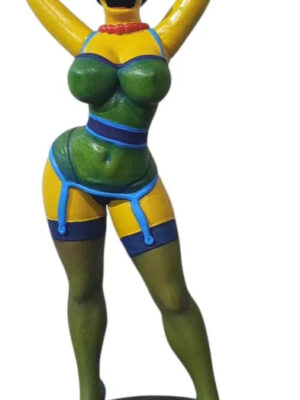 Estatua Marge Simpsons 3d Color Pintura Artesanal