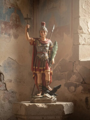 Estatuilla San Expedito Santo Imagen 3d 15cm Full Color