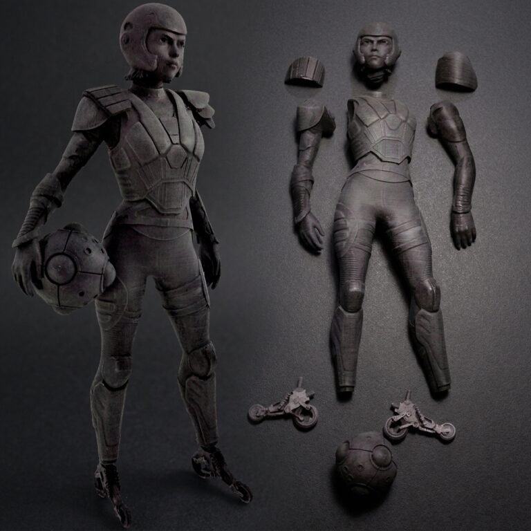 Alita Battle Angel – Réplica Pintada 24cm (Motorball Edition)