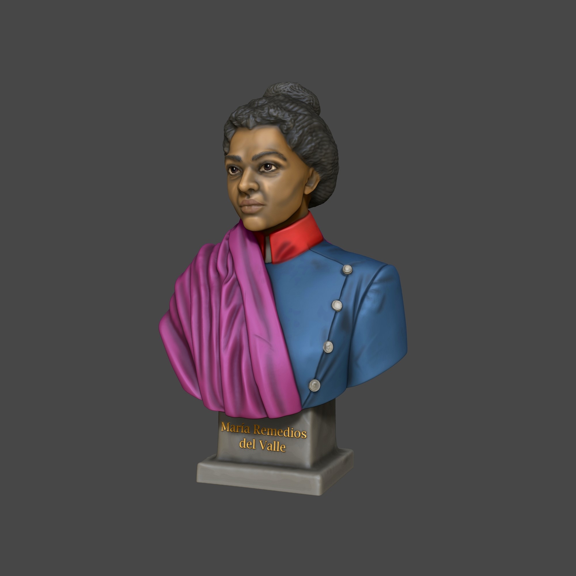 Busto 3D María Remedios del Valle - Madre de la Patria - Image 2