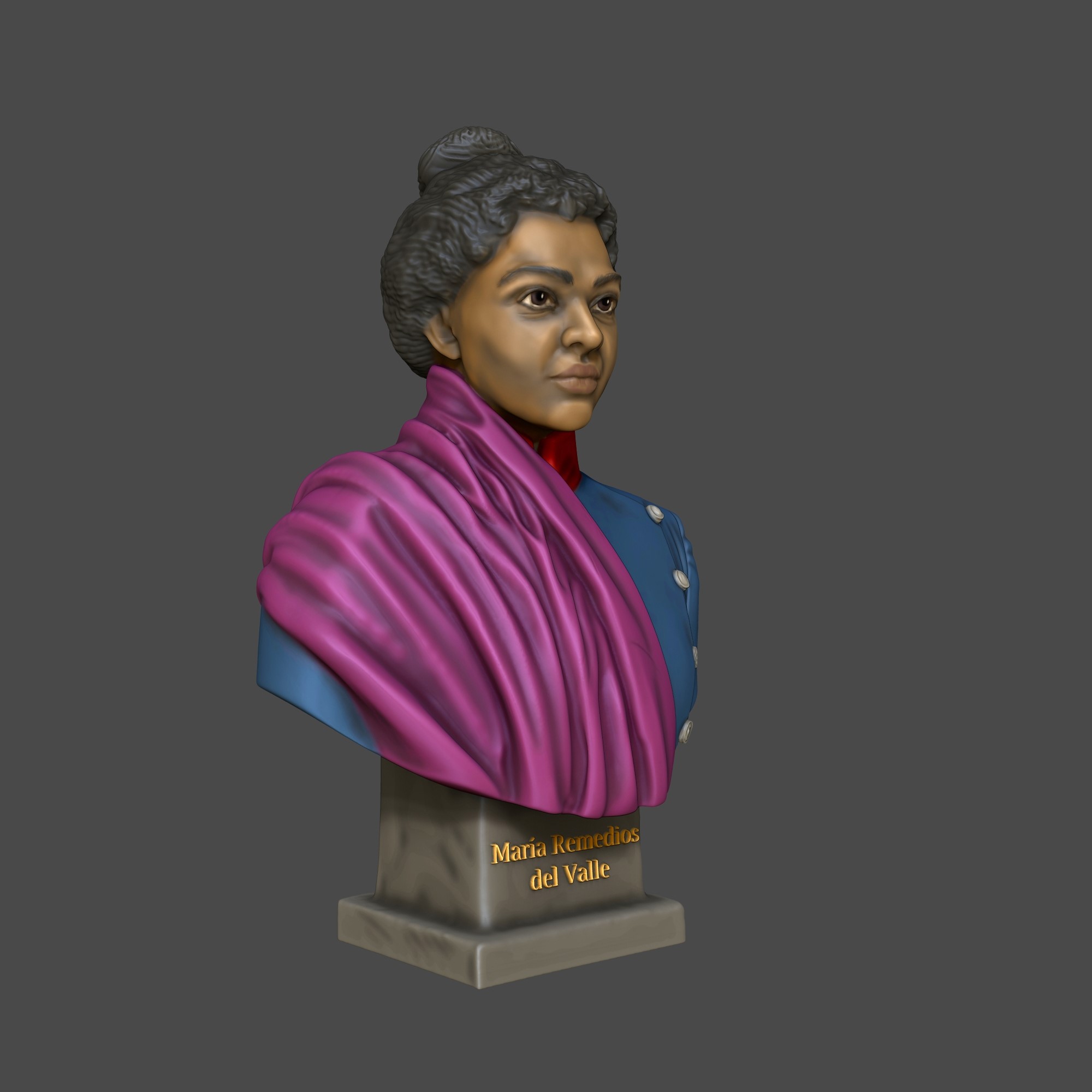 Busto 3D María Remedios del Valle - Madre de la Patria - Image 3
