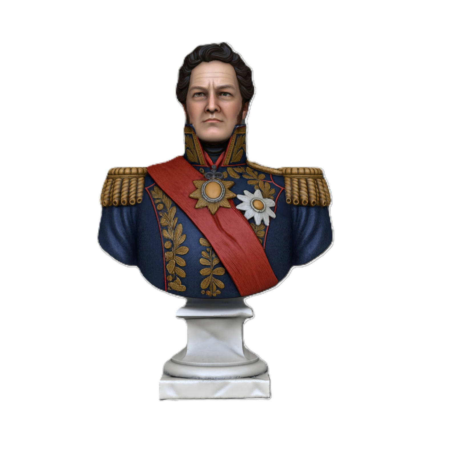 Busto 3D Juan Manuel de Rosas - Restaurador de las Leyes - Image 3