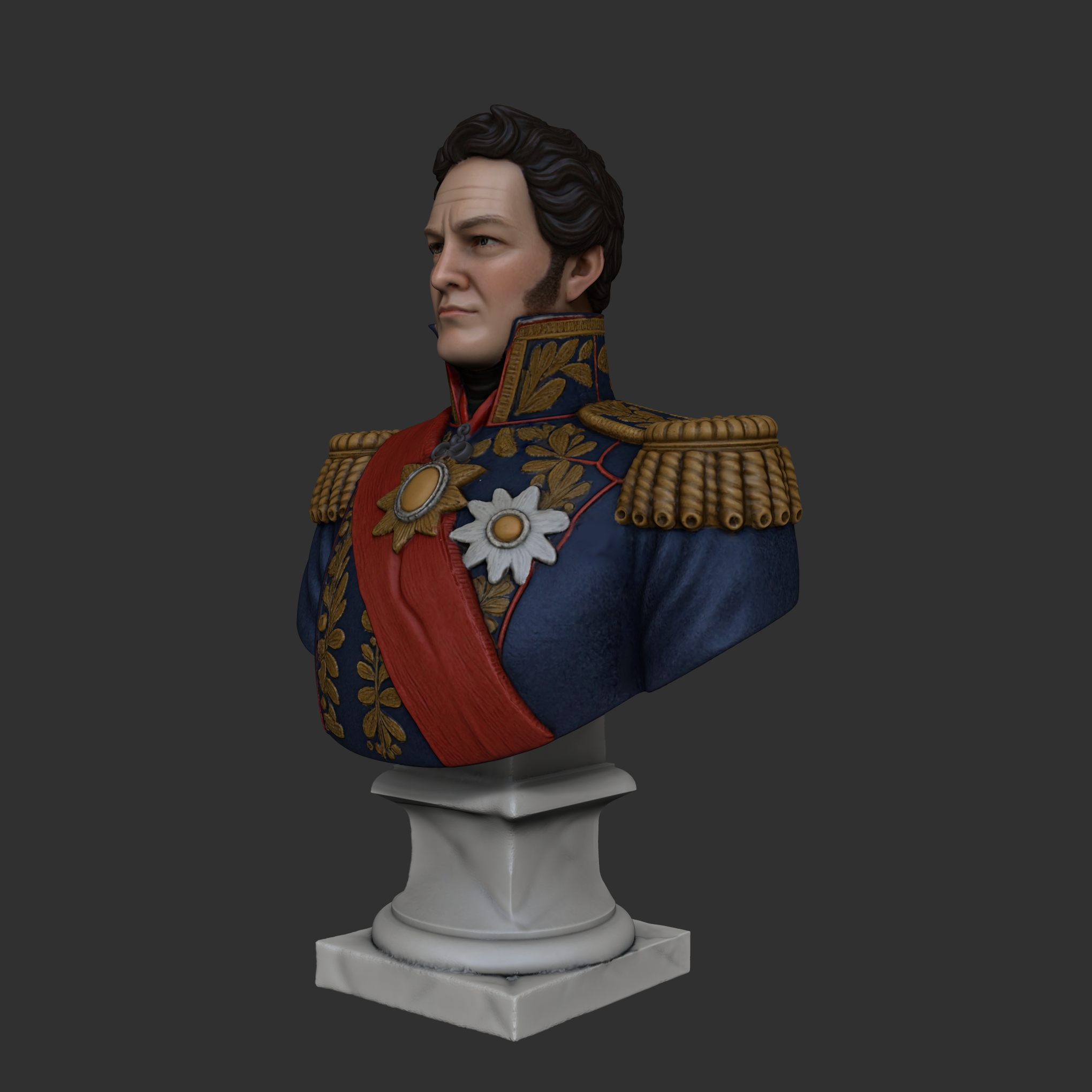 Busto 3D Juan Manuel de Rosas - Restaurador de las Leyes - Image 4