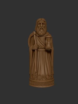 Estatua 3D Dios Cronos Estilo Tótem - Mitología Griega