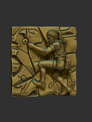 Adorno de Pared Escaladora en 3D - Escultura de Aventura