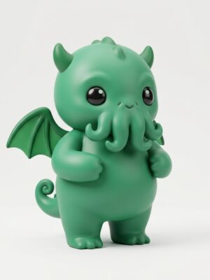 [FREE STL] Cute Chibi Cthulhu Statuette - 3D Printable Model - 3D Printable Model