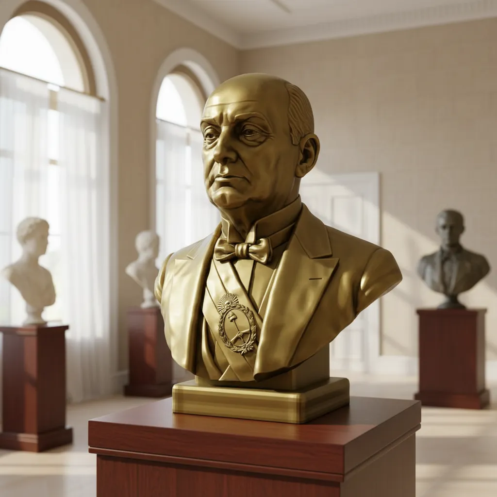 Busto Marcelo Torcuato de Alvear - Archivo STL para Impresión 3D
