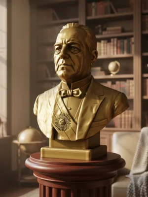 Busto Hipólito Yrigoyen - Archivo STL para Impresión 3D