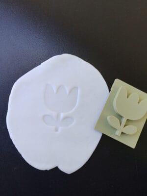 Sello Tulipán Botánico para Cerámica y Porcelana Fría - Archivo 3D STL