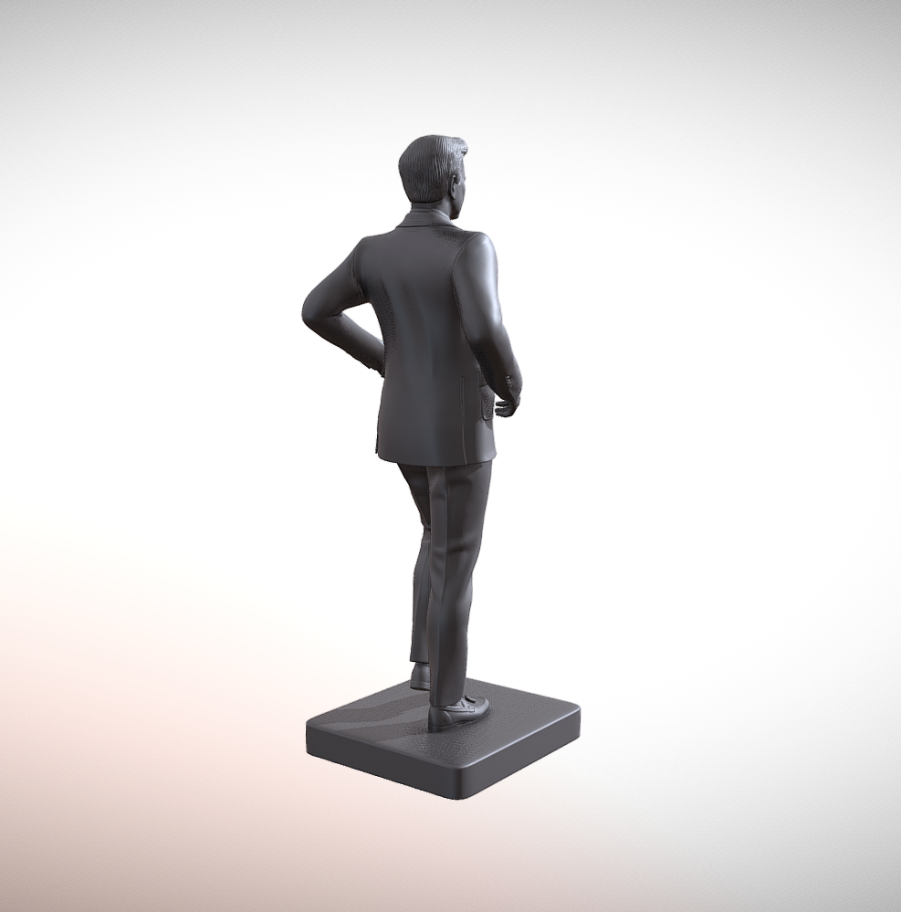 Busto 3D Presidente John F. Kennedy - Escultura Histórica - Image 6
