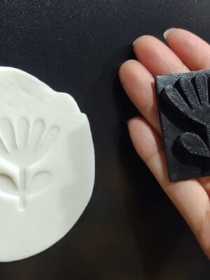 Sello Floral Clásico para Cerámica y Arcilla - Archivo 3D STL