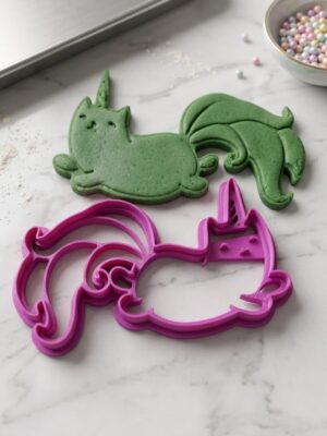 Cortador de Galletas Gato Unicornio (Unicat) 3D
