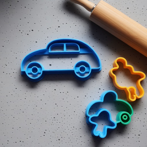Cortador de Galletas Auto Clásico (Vintage Car) 3D