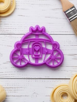 Cortador de Galletas Carruaje de Princesa 3D