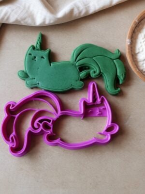 Cortador de Galletas Gato Unicornio (Unicat) 3D