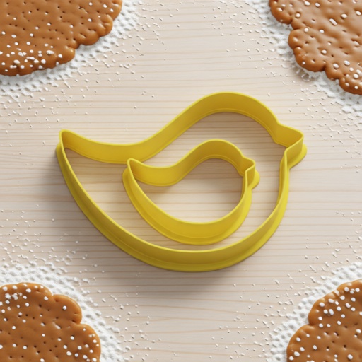 Cortador de Galletas Pájaro Canario 3D