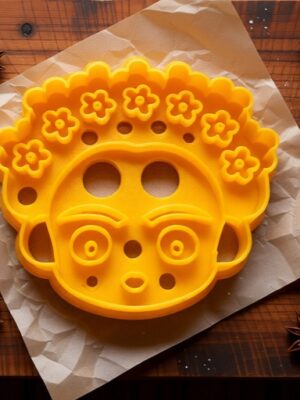 Cortador de Galletas Rostro de Frida Kahlo 3D