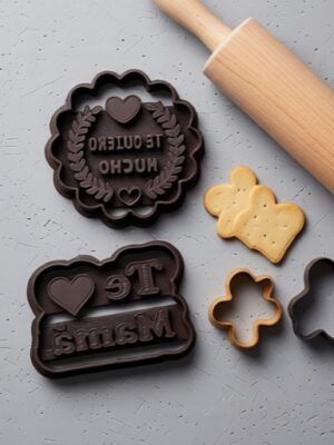 Cortador de Galletas Te Amo Mamá 3D