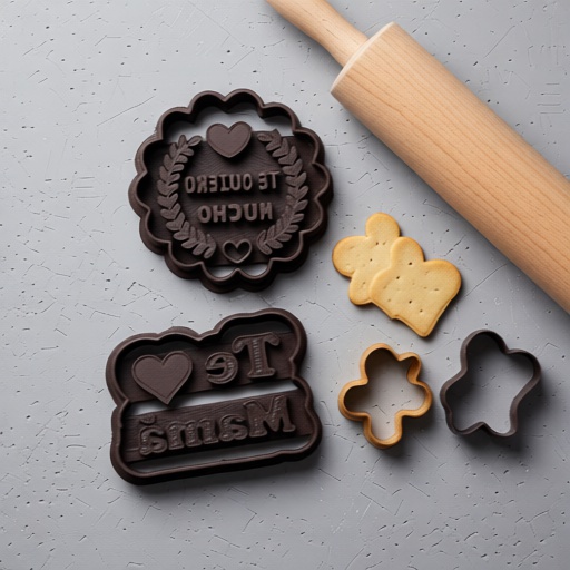 Cortador de Galletas Te Amo Mamá 3D