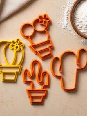 Cortadores de Galletas Cactus (Kit de 4) 3D