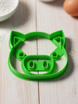 Cortadores de Galletas Cara de Cerdito 3D (Gratis)