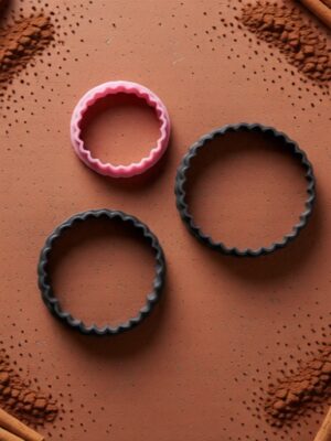 Cortadores de Galletas Circular Decorativo 3D