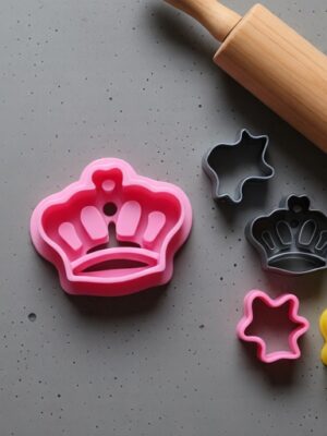 Cortadores de Galletas Corona y Flores 3D
