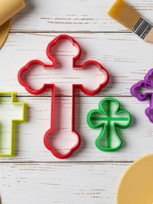 Cortadores de Galletas Cruces de Comunión (Kit de 4) 3D