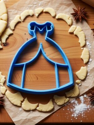Cortadores de Galletas Vestido de Princesa (Kit) 3D