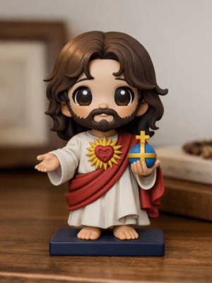 Figura Jesús Chibi - Modelo 3D STL Religioso para Impresión 3D