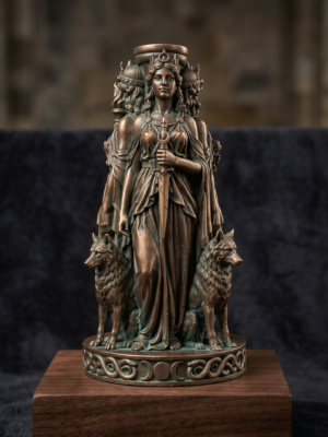 Hécate Triformis Estatua Coleccionable Diosa Triple Mitología Griega