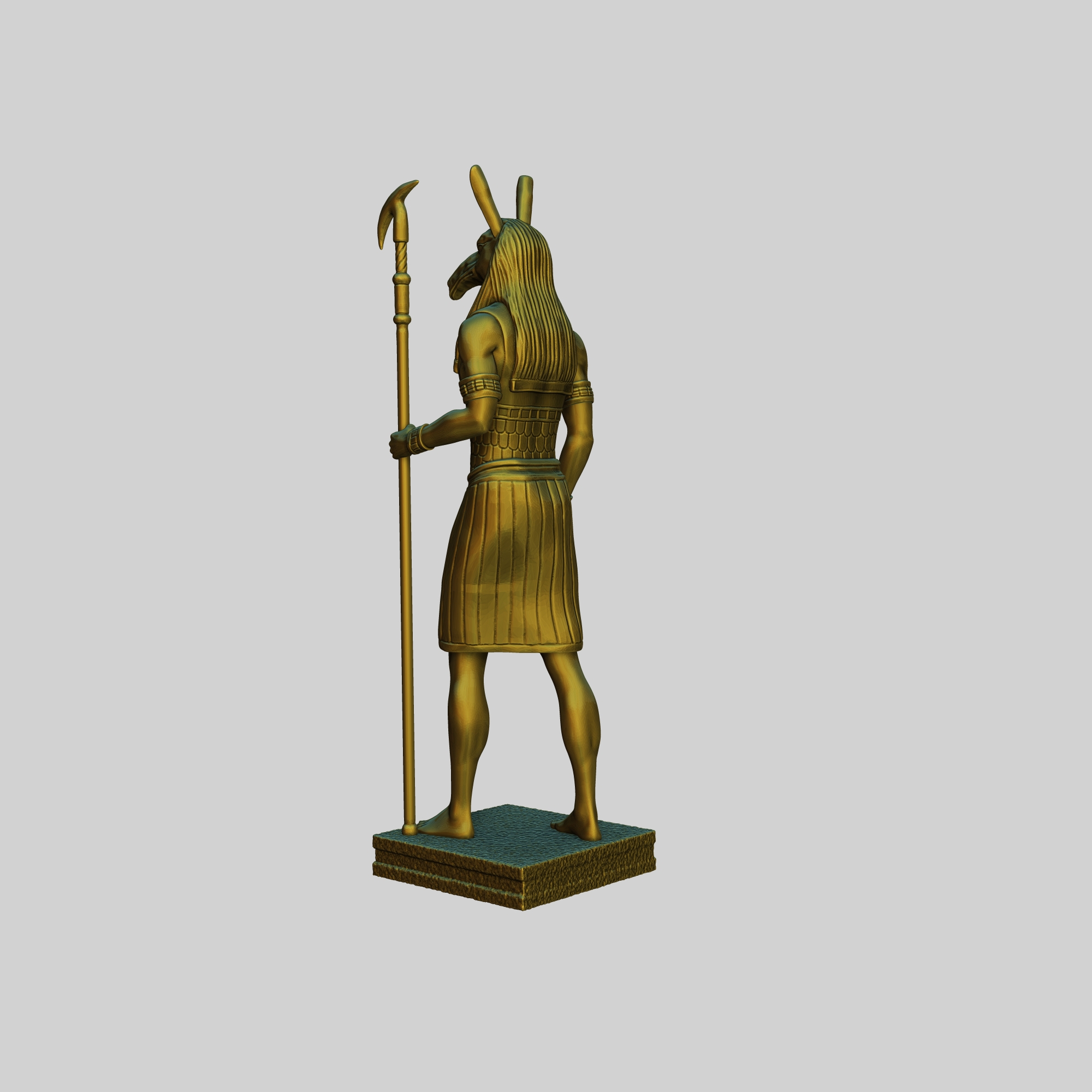 Estatua 3D Dios Seth Versión 2 - Mitología Egipcia Estilo Clásico - Image 2