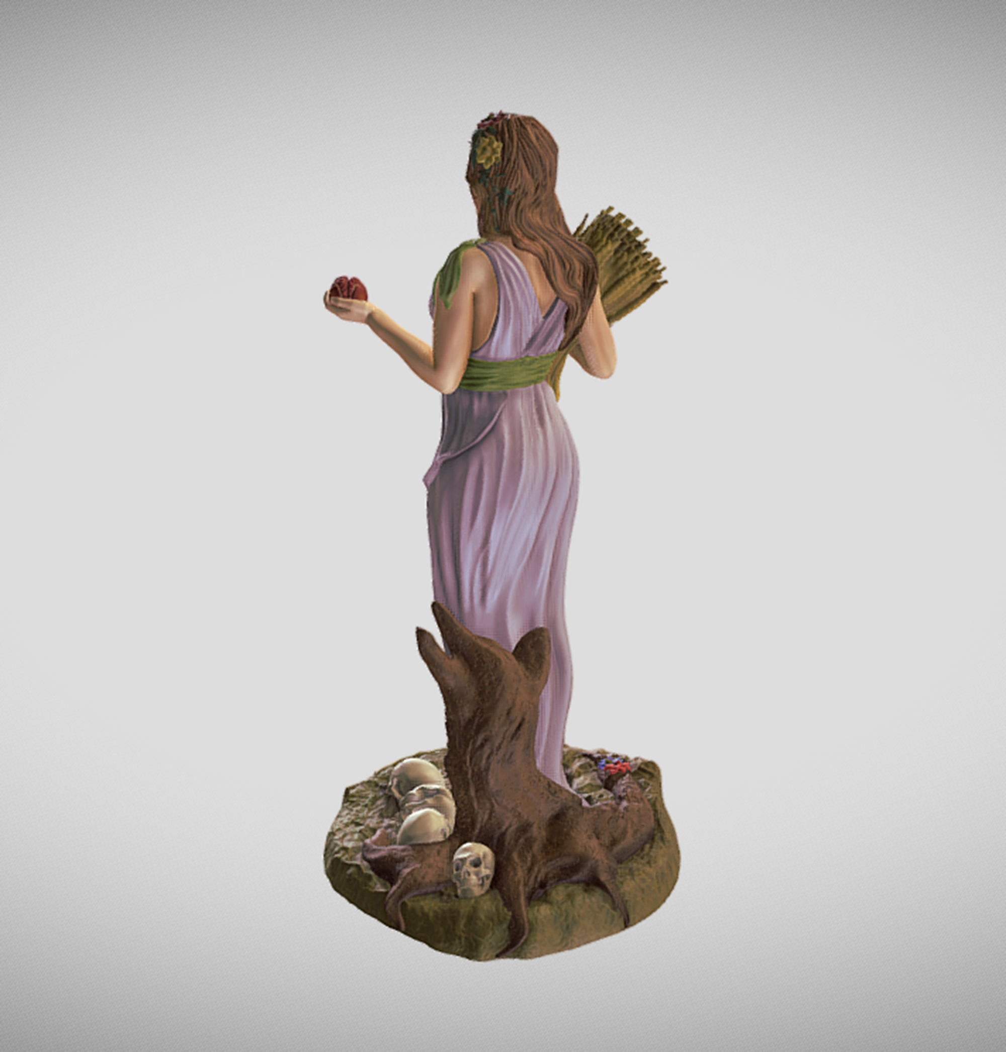 Estatua 3D Diosa Perséfone - Reina del Inframundo - Image 3