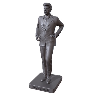Busto 3D Presidente John F. Kennedy - Escultura Histórica - Image 3