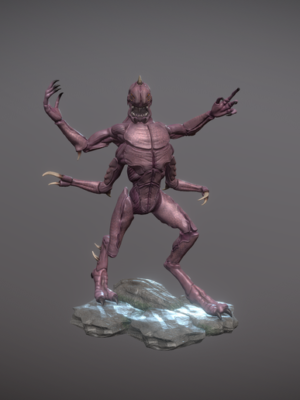 Figura 3D Monstruo de Fantasía - Colección Criaturas