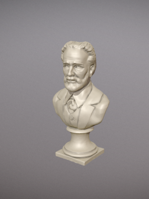 Busto 3D Piotr Ilich Chaikovski - Colección Compositores Clásicos