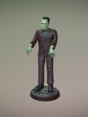 Estatua 3D Monstruo de Frankenstein - Terror Clásico