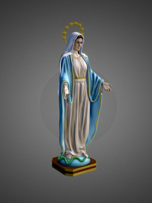 Estatua 3D Virgen Nuestra Señora de la Paz - Colección Religiosa