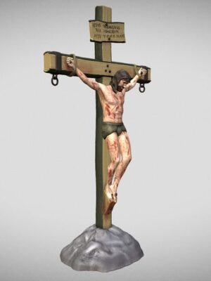 Crucifijo 3D La Crucifixión de Cristo - Escultura Sacra