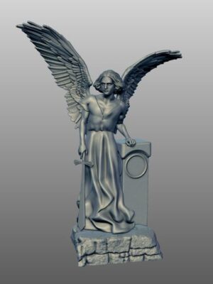 Estatua 3D El Ángel Exterminador - Escultura Sacra