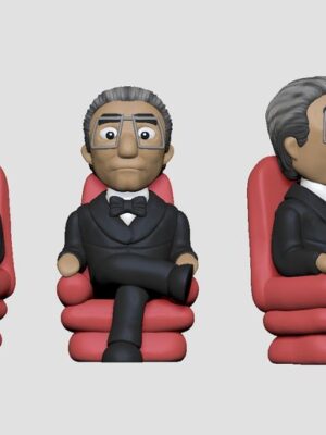 Figura 3D Jacques Lacan - Colección Psicoanalistas