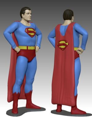 Figura 3D Superman George Reeves - Superman Clásico de los 50
