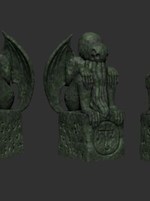 Estatua 3D Tótem de Cthulhu - Mitología de Lovecraft