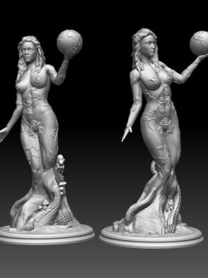 Estatua 3D Diosa Gaia (Gea) - Madre Tierra