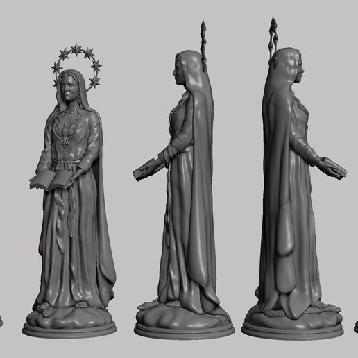 Estatua 3D Virgen Madre de la Palabra de Dios y Guardiana de nuestra Fe - Image 2