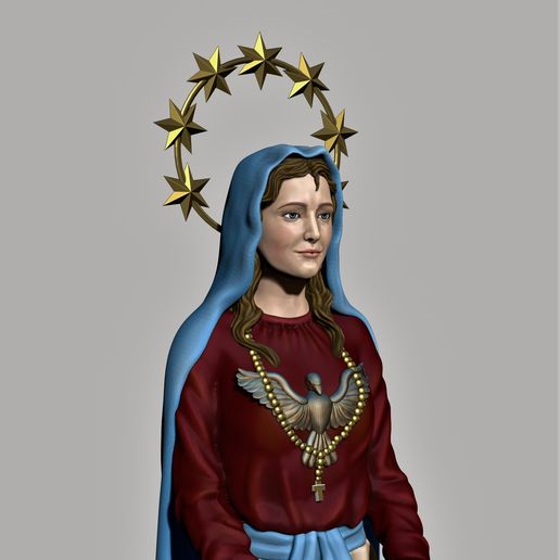 Estatua 3D Virgen Madre de la Palabra de Dios y Guardiana de nuestra Fe - Image 4