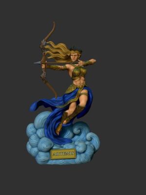 Estatua 3D Diosa Artemisa - Mitología Griega