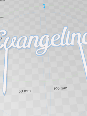 Cake Topper Personalizado Evangelina - Adorno para Torta